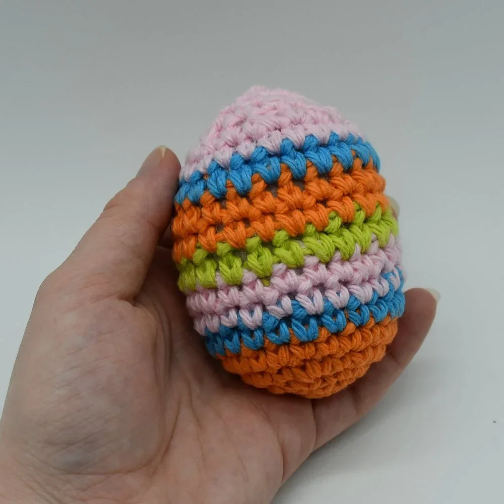 Handcrafted Crochet catnip Easter egg cat toy